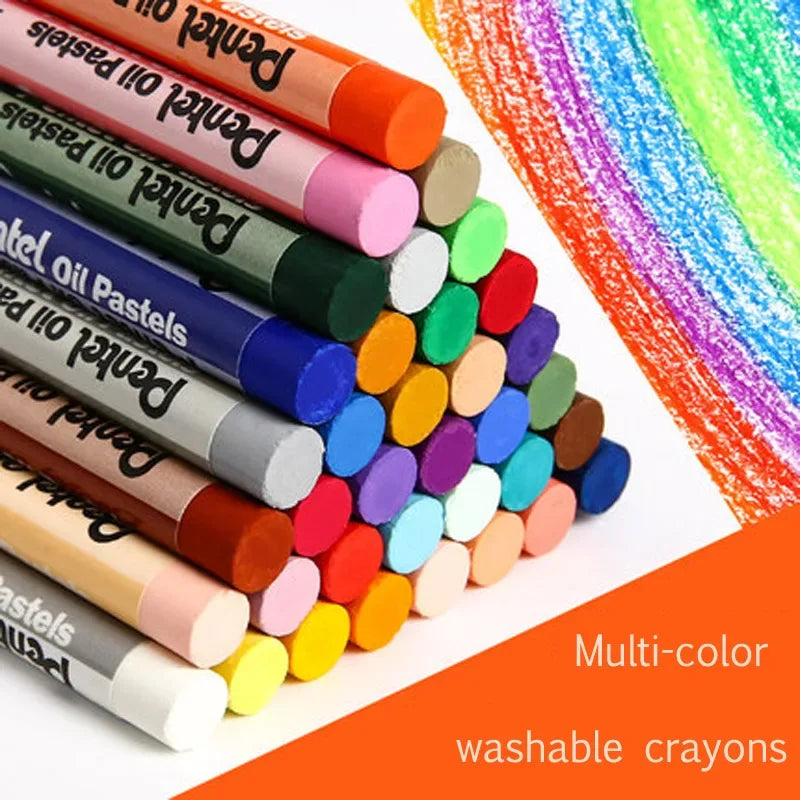 12-50Colors Japan Pentel Oil Pastels Color Paintings Fine Art Crayons Graffiti Eco-friendly Soft Crayons Art Supplies Stationery