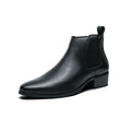 Luxury Brand Classic Mens High-heeled Boots Chelsea Fashion Leisure Shoes British Style Leather Ankle Boots Casual Trend Boots