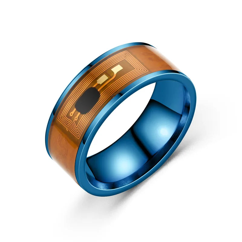 Fashion Men's Magic Wear NFC Smart Ring Finger Digital Ring for Android Phones with Functional Couple Stainless Steel Ring