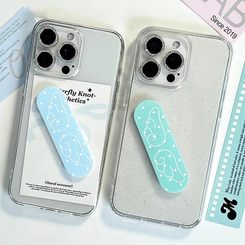 Cute Cartoon Angel Wings Y2K Personalized Band-aid Mobile Phone Holder Suitable For Mobile Phones And Mobile Phone Cases