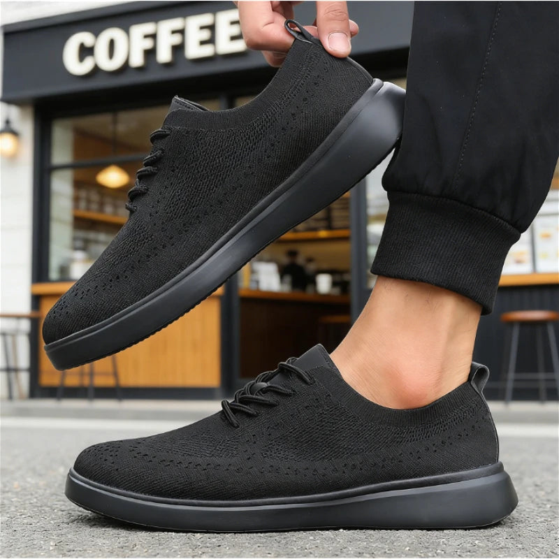 New Classis Men's Causal Shoes Mesh Breathable Non Slip Walking Shoes Fashion Soft Sole Stylish Sneakers Tennis Flat Shoes Men