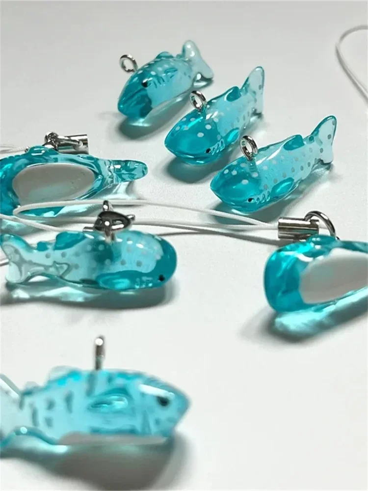 Marine Animal Mobile Phones Charms Cute Whale Shark Manta Ray Cellphone Decorations Keychains Lanyard Accessories