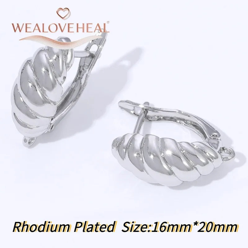 18K Gold Plated Brass Metal Leverback Earwire,Handmade DIY Earrings Findings Accessories, High Quality Heart Earring Hook Clasps
