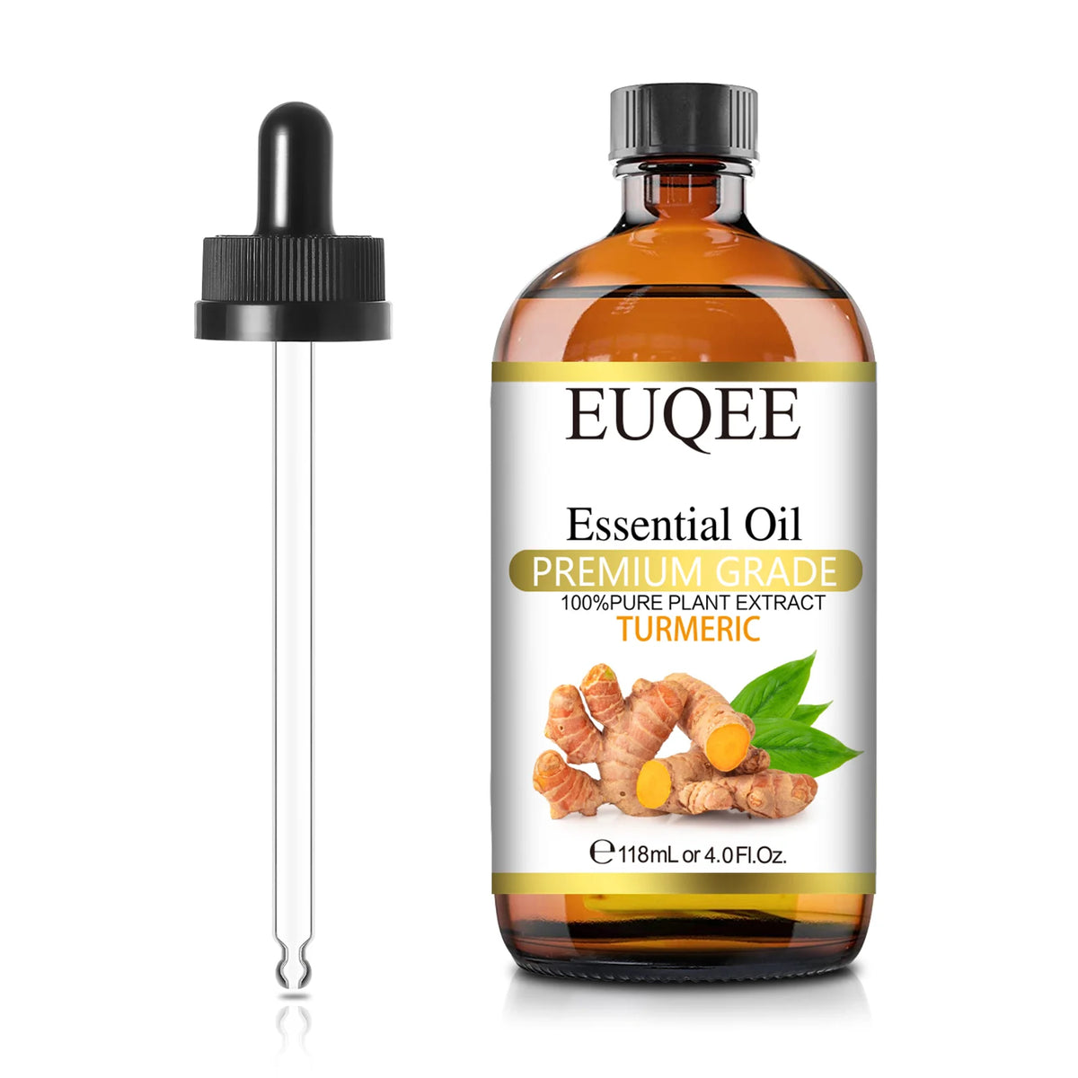 EUQEE 118ML Natural Essential Oil For Humidifier Diffuser Lemon Eucalyptus Helichrysum Copaiba Grapefruit Cedarwood Aroma Oils