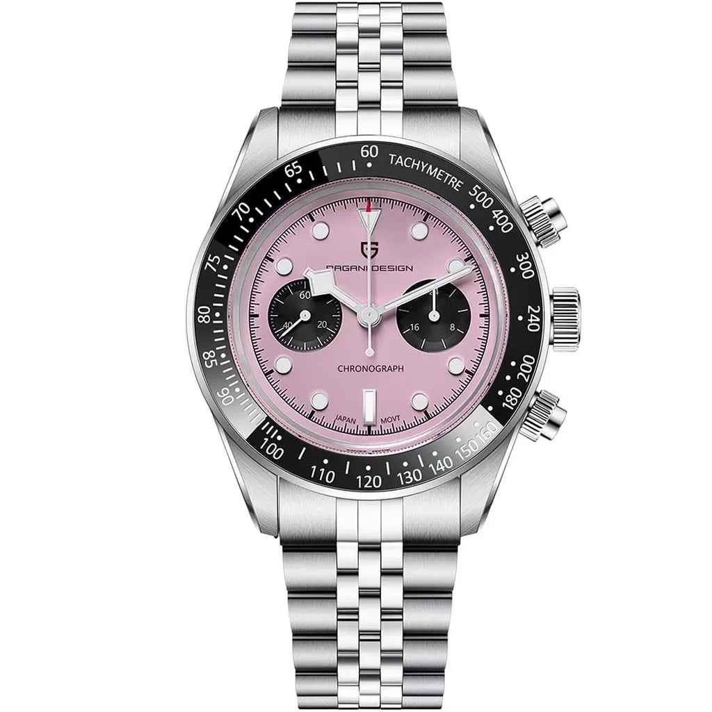 PAGANI DESIGN Panda Men's Watches 2026 Top Luxury Quartz Watch For Men Chronograph AR Sapphire Mirror Ceramic Bezel Waterproof