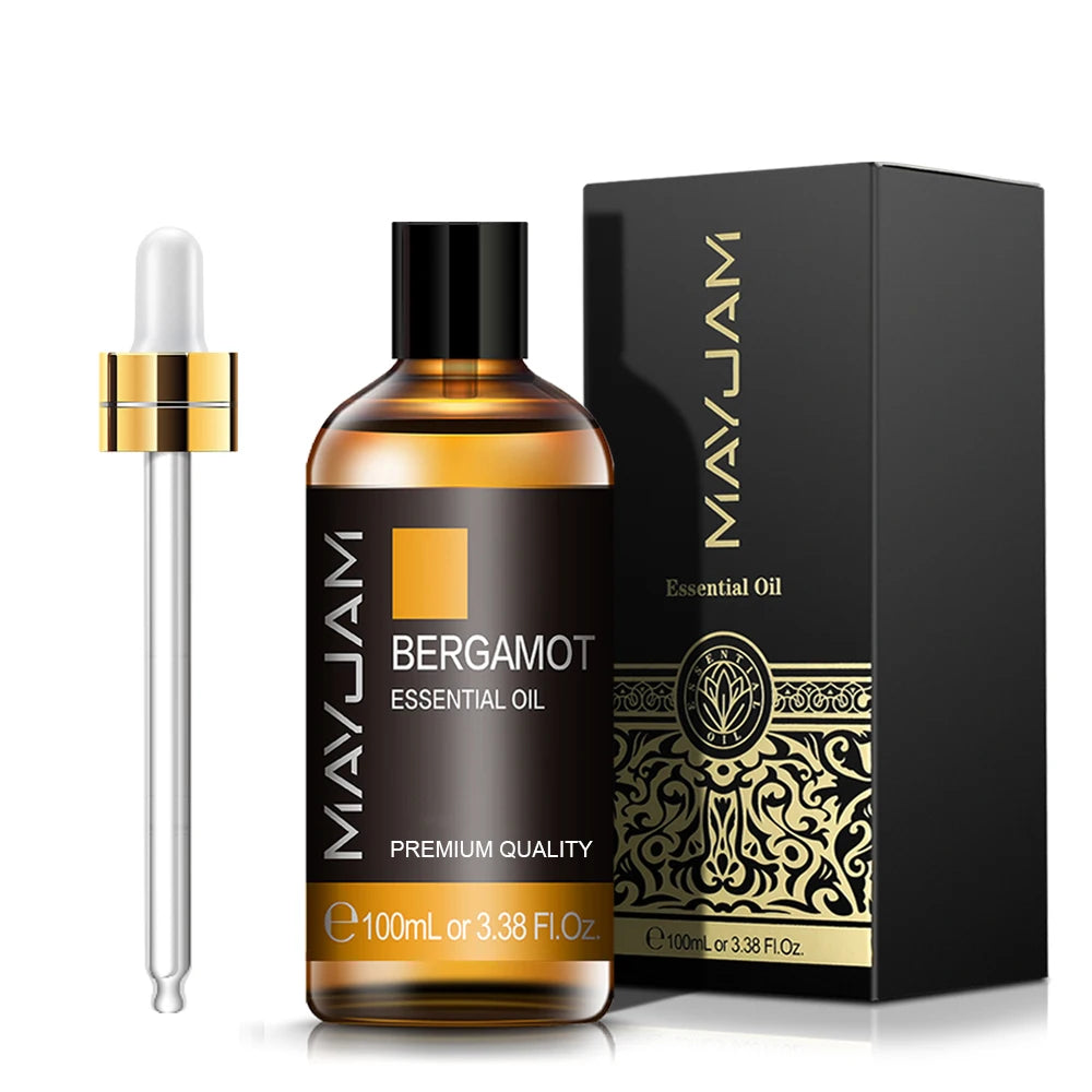MAYJAM 100ML Pure Aroma Essential Oils Cinnamon Rosemary Cedarwood Lemongrass Tea Tree Oil for Massage Humidifier Soaps Candle