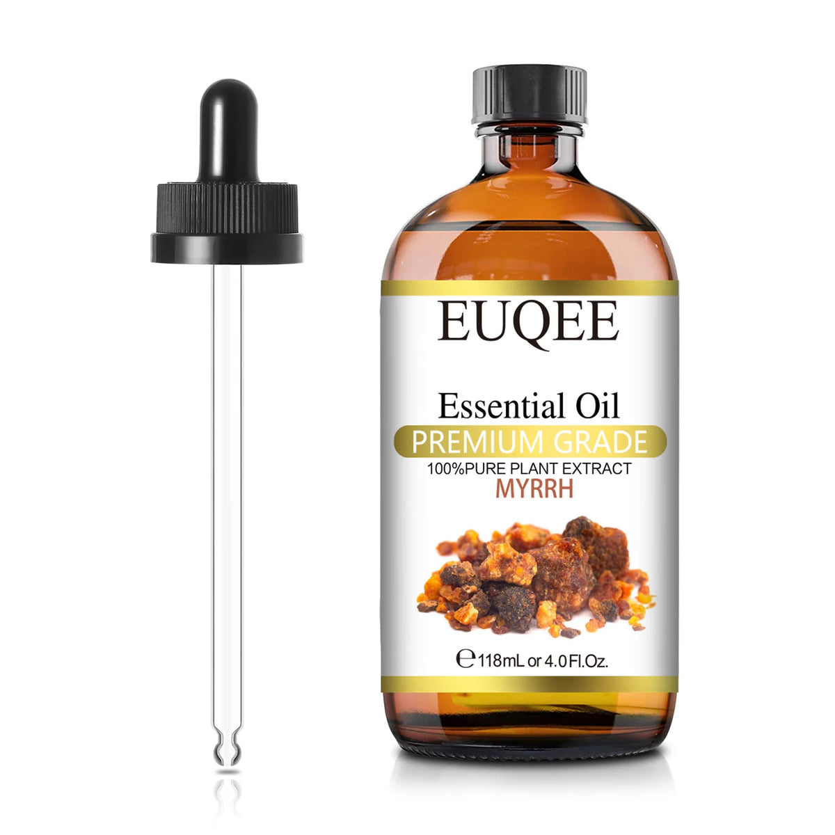 EUQEE 118ML Natural Essential Oil For Humidifier Diffuser Lemon Eucalyptus Helichrysum Copaiba Grapefruit Cedarwood Aroma Oils