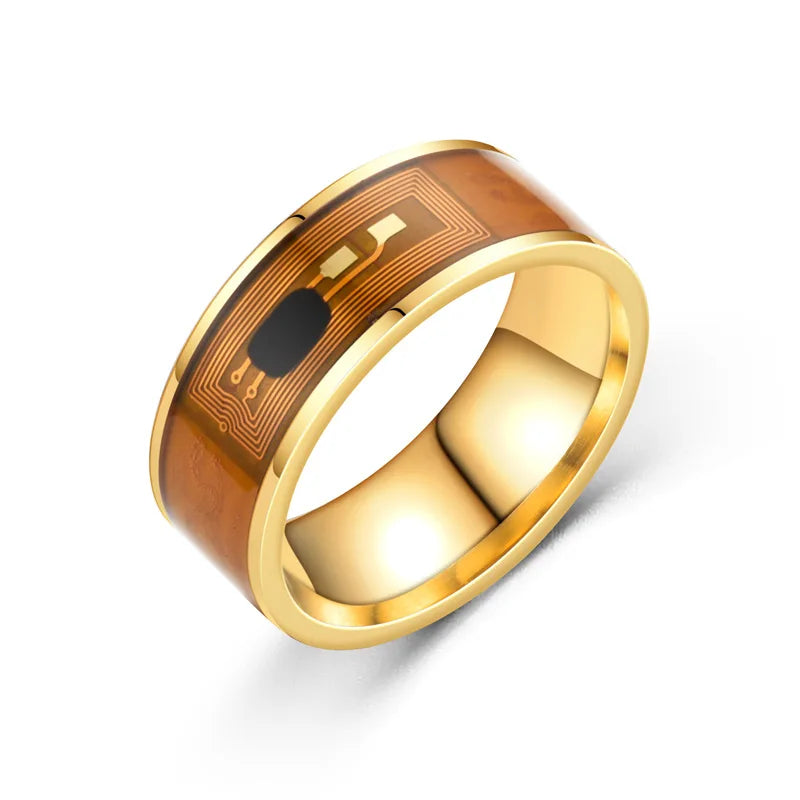 Fashion Men's Magic Wear NFC Smart Ring Finger Digital Ring for Android Phones with Functional Couple Stainless Steel Ring