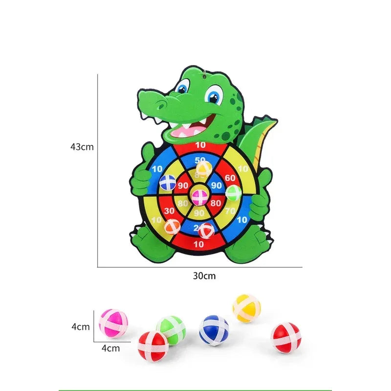Child Educational Games Dart Board Baby Toy Stickey Ball Dart Indoor Sports Child Montessori Games for Children 3 to 7 Years