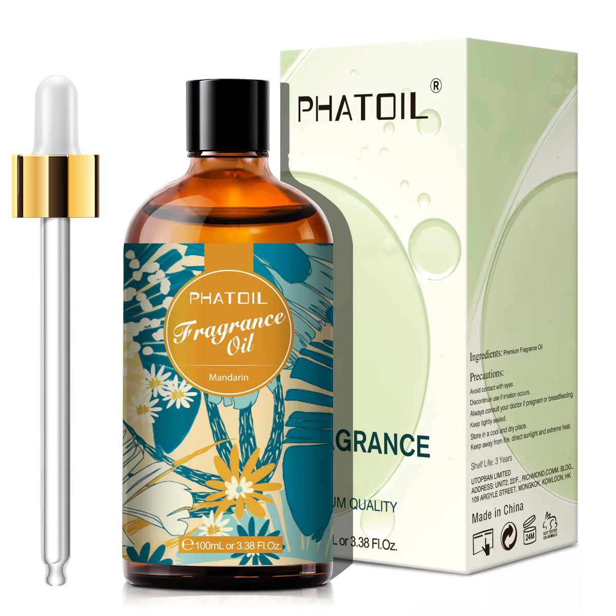 PHATOIL 100ml Flower Series Fragrance Oils For Diffuser Candle Making White Musk Bubble Gum Sea Breeze Baby Powder Aroma Oil