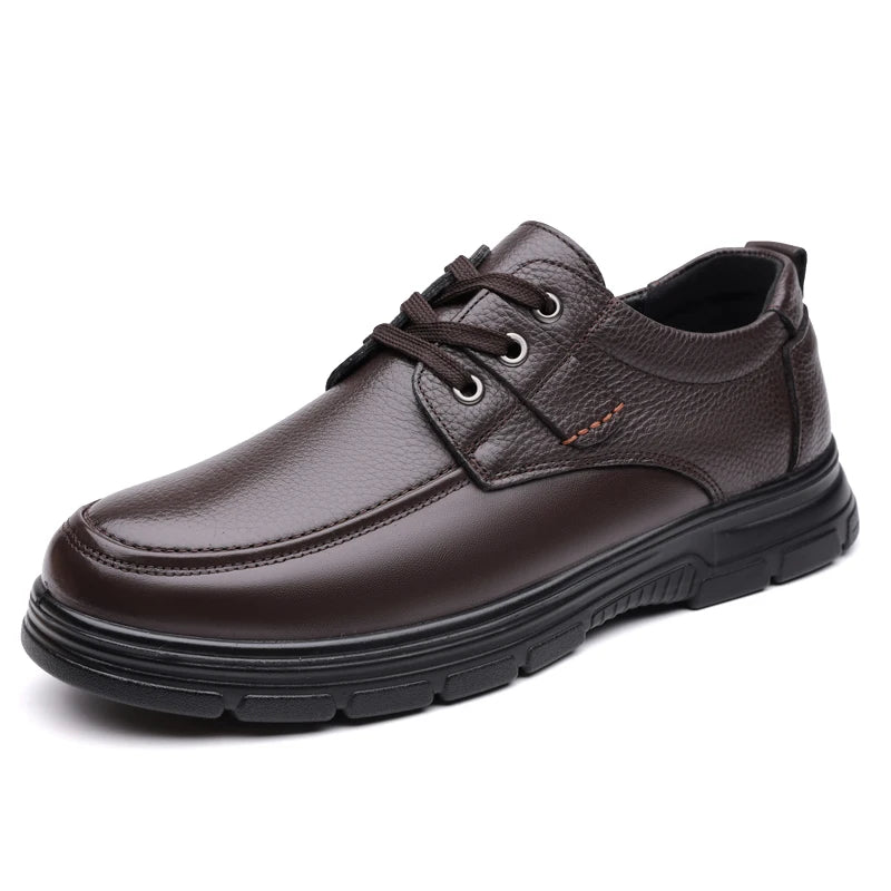 Retro Men Business Luxury Brand Loafers Breathable Slip on Italian Driving Shoes Genuine Leather Soft Soled Lace-up Leather Shoe