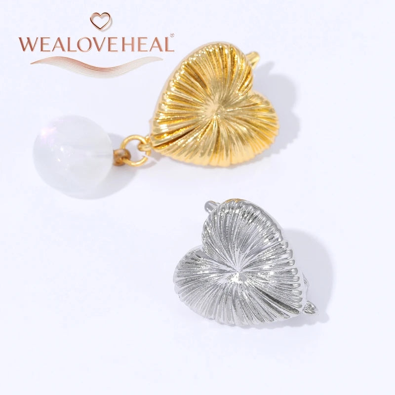 18K Gold Plated Brass Metal Leverback Earwire,Handmade DIY Earrings Findings Accessories, High Quality Heart Earring Hook Clasps