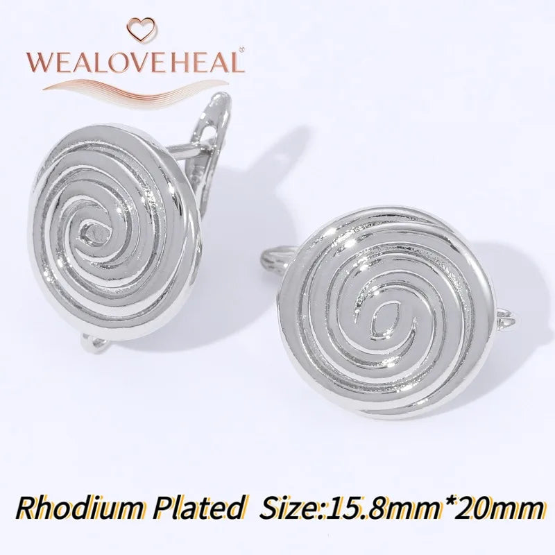 18K Gold Plated Brass Metal Leverback Earwire,Handmade DIY Earrings Findings Accessories, High Quality Heart Earring Hook Clasps