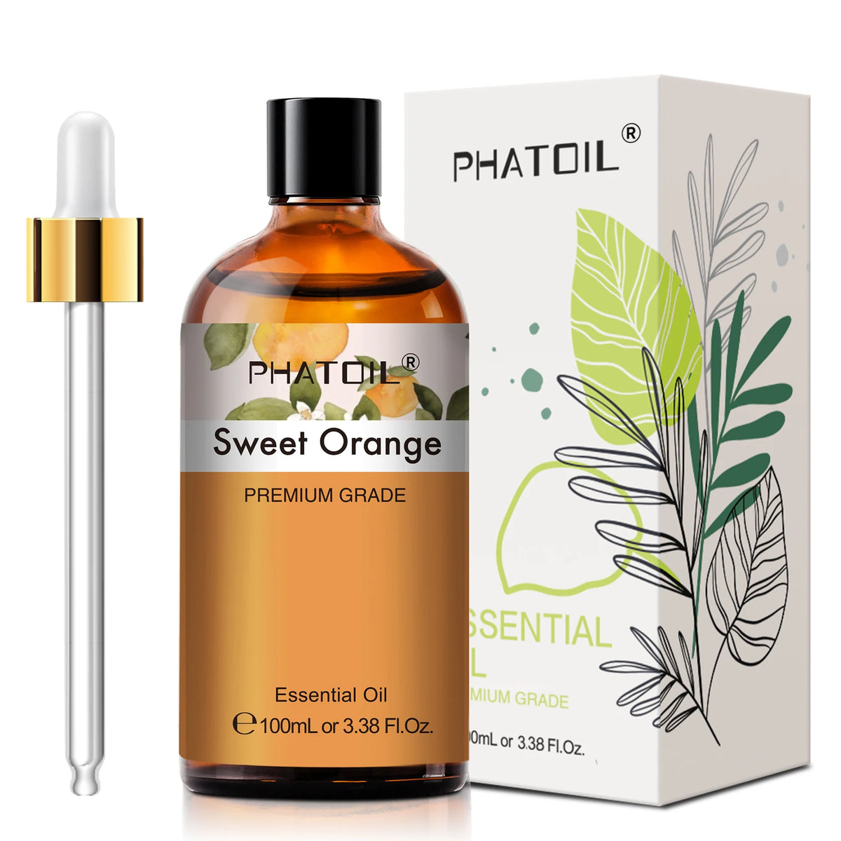 PHATOIL 100ml Pure Natural Essential Oils For Diffuser Candle Making Lavender Jasmine Vanilla Eucalyptus Aroma Essential Oil