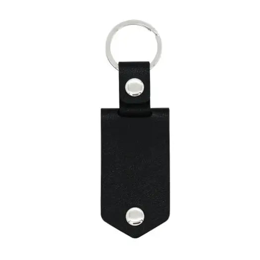 Leather Keychain Photo UV Color Printing Custom KeyChain Personalized Text Engraved Calendar Date Customized Jewelry Stainless