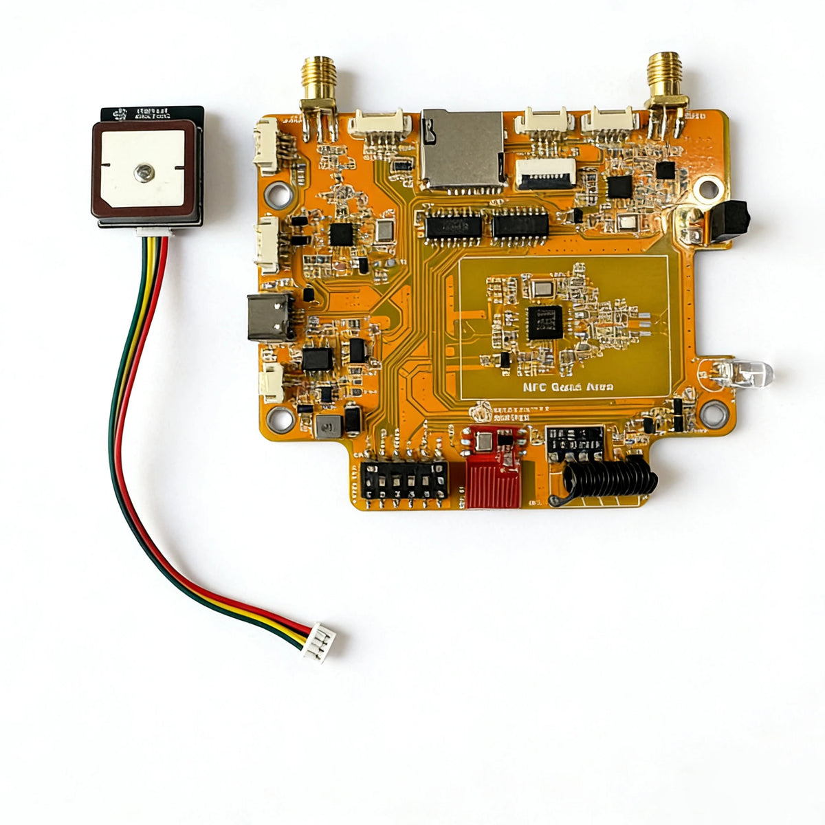 The NM-RF-Hat Companion Hat, Multi-Band RF for ESP32-2432S028 Bruce CYD CC1101 NRF24 PN532 IR TX/RX 433M OOK Power Mgmt TF Slot