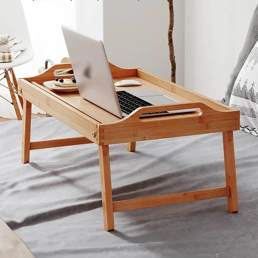 Table Dessert Folding Tray Bedroom Breakfast Tray Desk Office Tea Tray Multifunctional Reading Rack Floor Computer Desk Board