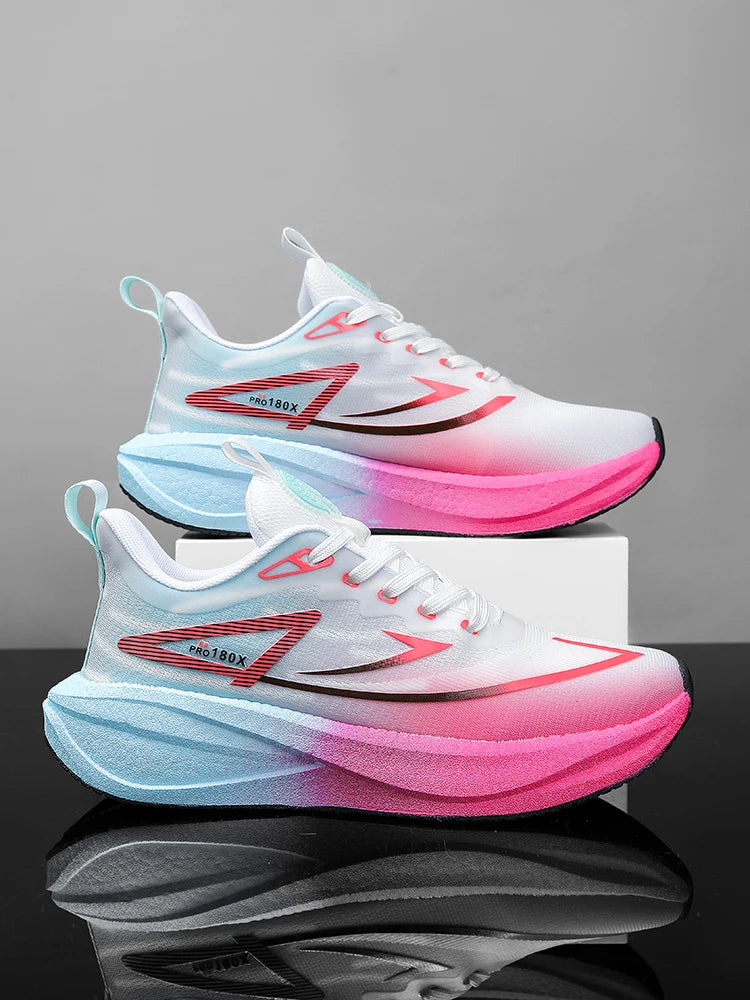 Marathon Sports Breathable Running Sneakers Men Lightweight Women's Athletic Nonskid Sneakers Trend Casual Walking Shoes For Men