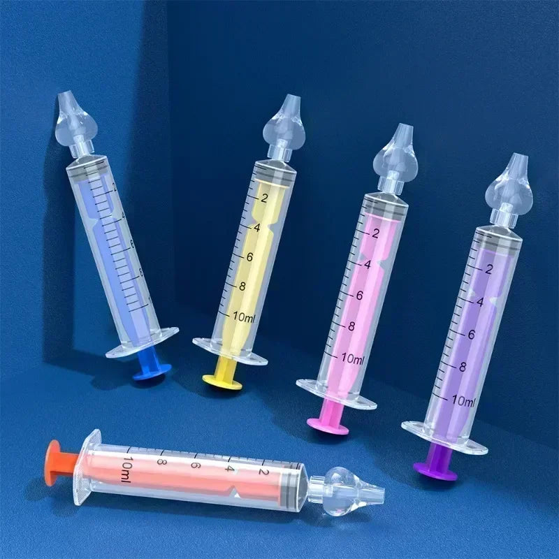 Rhinitis Nasal Irrigator Washing for Children Silicone Baby Nasal Aspirator Syringe Baby Nose Cleaner Kids Nasal Washer Reusable